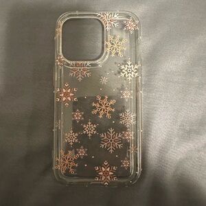 Clear Snowflake Phone Case